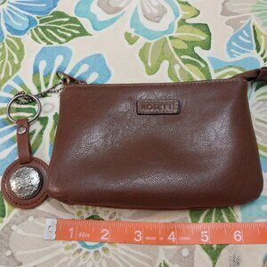 3361 Roselli Leather Pouch with Key Fob.